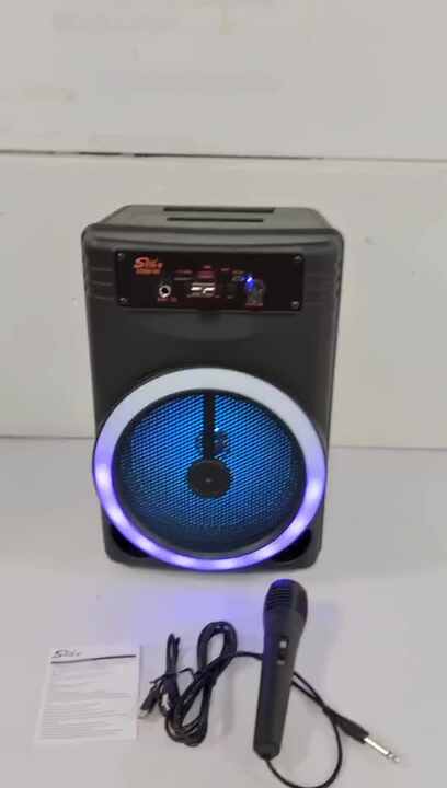 ZQS8146 Taşınabilir Kablosuz Mikrofonlu Speaker ile Karaoke Keyfi