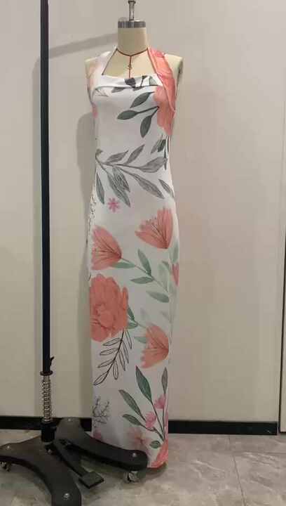 Hot Selling Halter Hollow Out Sleeveless Samoan Dress Polynesian Tribal Print Long Bodycon Club Cocktail Dresses Female Vestidos Hot Selling Halter Hollow Out Sleeveless Samoan Dress Polynesian Tribal Print Long Bodycon Club Cocktail Dresses Female Vestidos