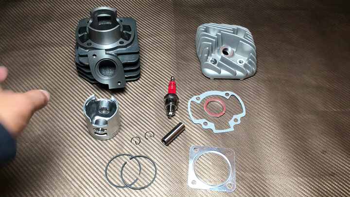 70cc 47mm Cylinder Kit Head for Kymco Curio CX50 DJ Fever KB