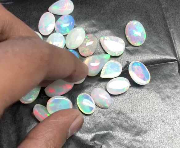 Shop Natural White Ethiopian Opal Stones for Jewelry