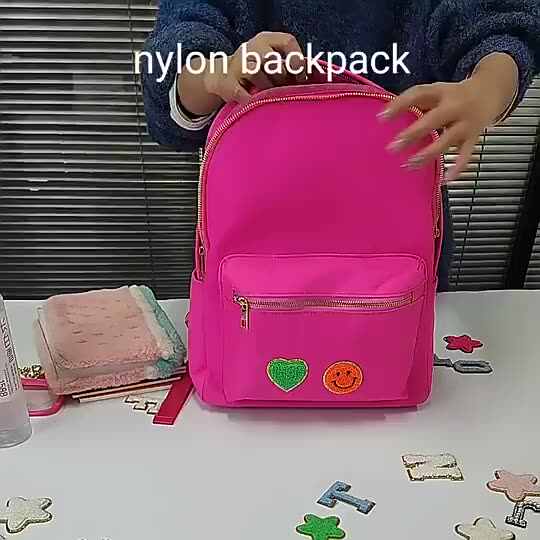 New 11 Color Waterproof School Kids Backpack Bookbags Women Girl
