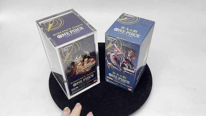 Custom Clear English One Piece Booster Box Acrylic Display Case for OP-03  Pillars of Strength Cards Game