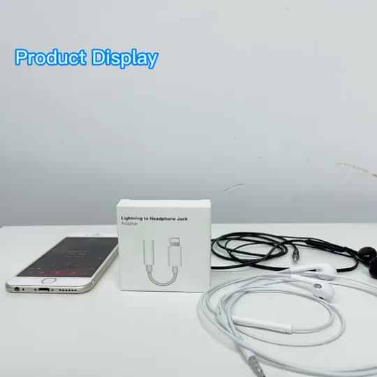 8-Pin to Headphone Jack Adapter for iPhone 7/8/X/XR/XS/11/11Pro/12
