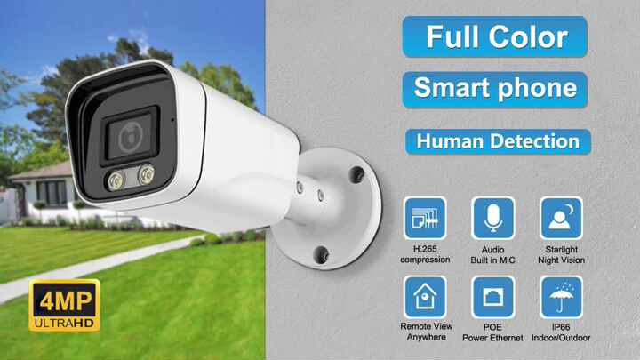 Hik DS-2CD1043G0-I Originale 4MP POE IR H.265 IP67 WDR Telecamera Per Esterni Proiettile IP Visione Notturna Smos Sensore Memoria/NVR