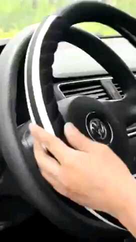 Funda Para Volante De Felpa Suave - Antideslizante, Universal (37-39 Cm), Para Invierno, Color Gris/Negro/Marrón