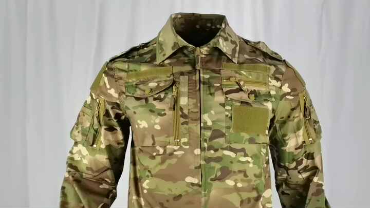 Custom Cheap Lightweight Black Camouflage Ripstop Jacket Clothing