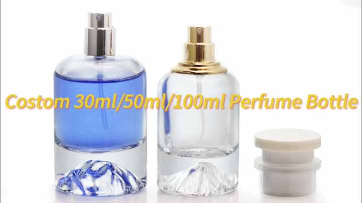 カスタムボルケーノパフュームボトル 30ml 50ml - ラグジュアリー 透明瓶