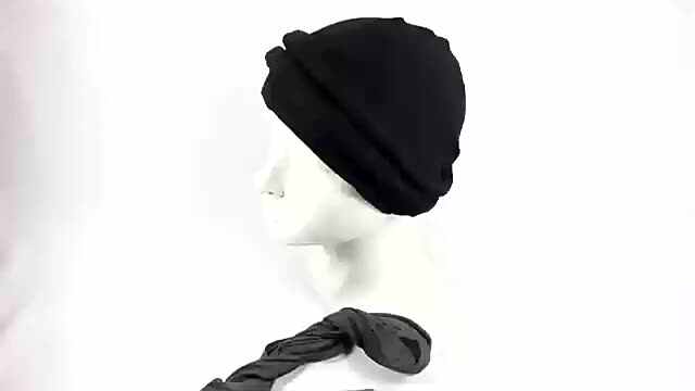 FF707 Ethnic Halo Turban Durag Soft Elastic Cotton Head Wrap