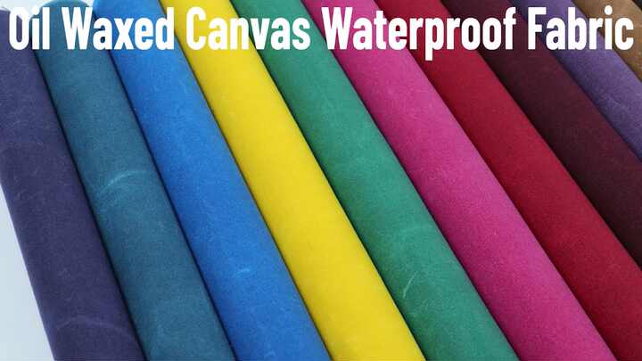 100% Cotton Waxed Canvas Fabric Waterproof Versatile