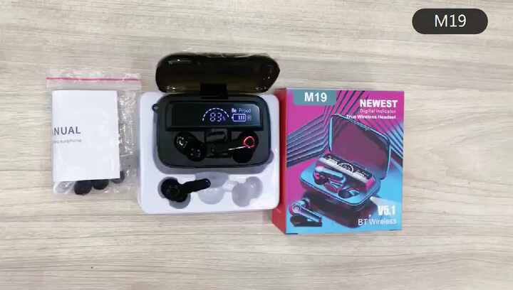 M19 TWS 5.1 BT無線イヤホン - 防水、ノイズキャンセリング、マルチ