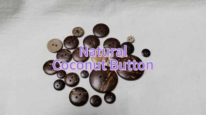 Onwon 100-Piece Coconut Shell Buttons - 25mm, 2-Hole, Natural Brown For Sewing & Crafts - View #2