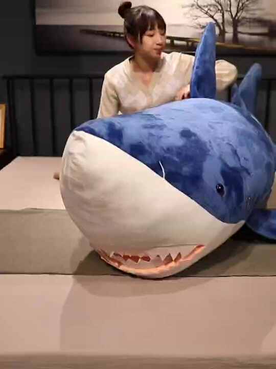 Giant Shark Unstuffed Plush Toy 60/90/100/110/130/160/200cm