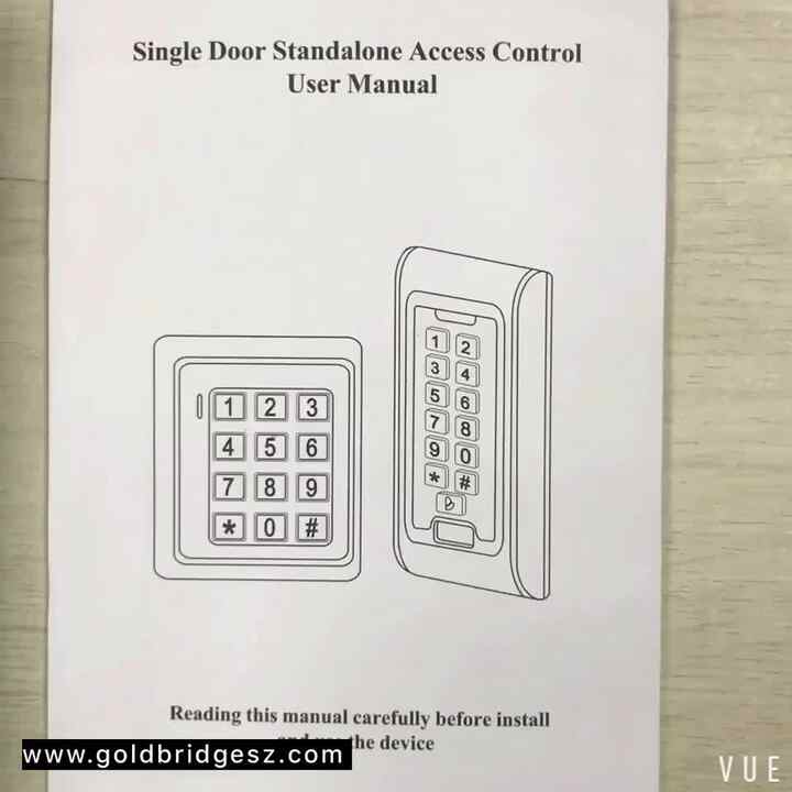 Standalone Waterproof RFID Access Control System with Alarm