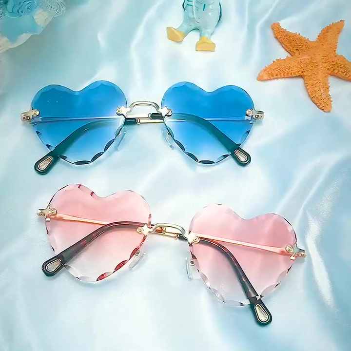 New Style Love Sunglasses Personality Heart Sunglasses Sun Glasses