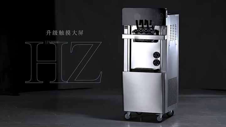 高品質の新しい液晶タッチスクリーンソフトアイスクリームメーカー