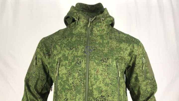 Shark Soft Shell Tactical Warm Windbreaker US Winter Men's Camo Jacket