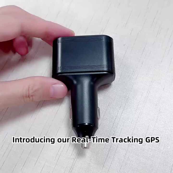 USB Type-c Ports Anti Theft Real Time Tracking Vehicle SOS Spy Hidden  Device Cigarette Lighter 4G Tracker Car Charger GPS Black