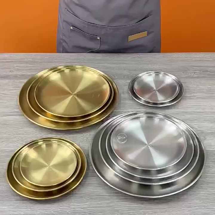 Shop Durable Stainless Steel Dinner Plates for Camping