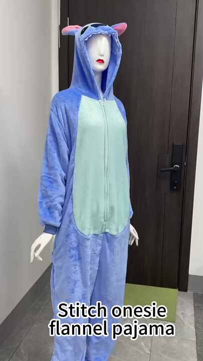 Wholesale Animal Mermaid Stitch Kigurumi Adult Pajamas Plush