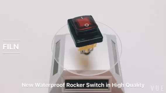 KCD4 schakelaar 20A/250V 4-pins DPST IP67 waterdicht verzegelde tuimelschakelaar met LED 12V 24V 110V 220V 3 0x22 (kleur: wit, maat: 4 pins