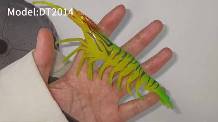 10 Pcs Simulation de Pêche a La Crevette Crochet de Leurre Doux pour