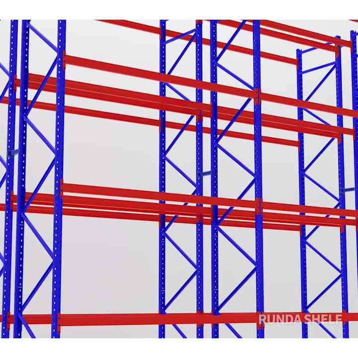 5レベルスーパーマーケットディスプレイラックスチール金属足場棚