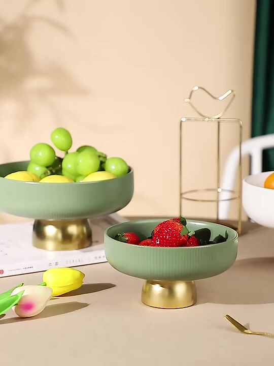 Luxury Ceramic Fruit Plates Perfect for Snacks Buffets