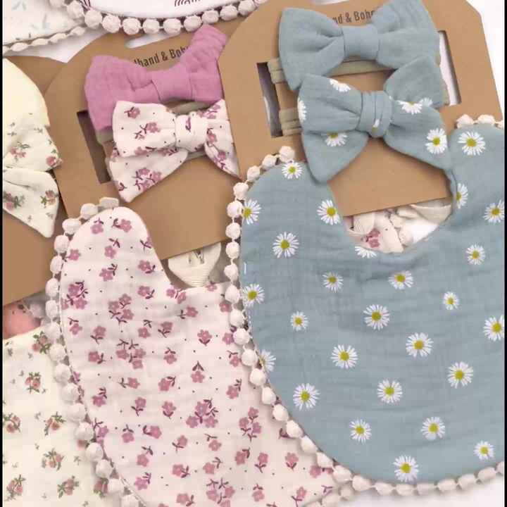 Mothercare Pink Bunny Muslin Newborn Bibs - 3 Pack