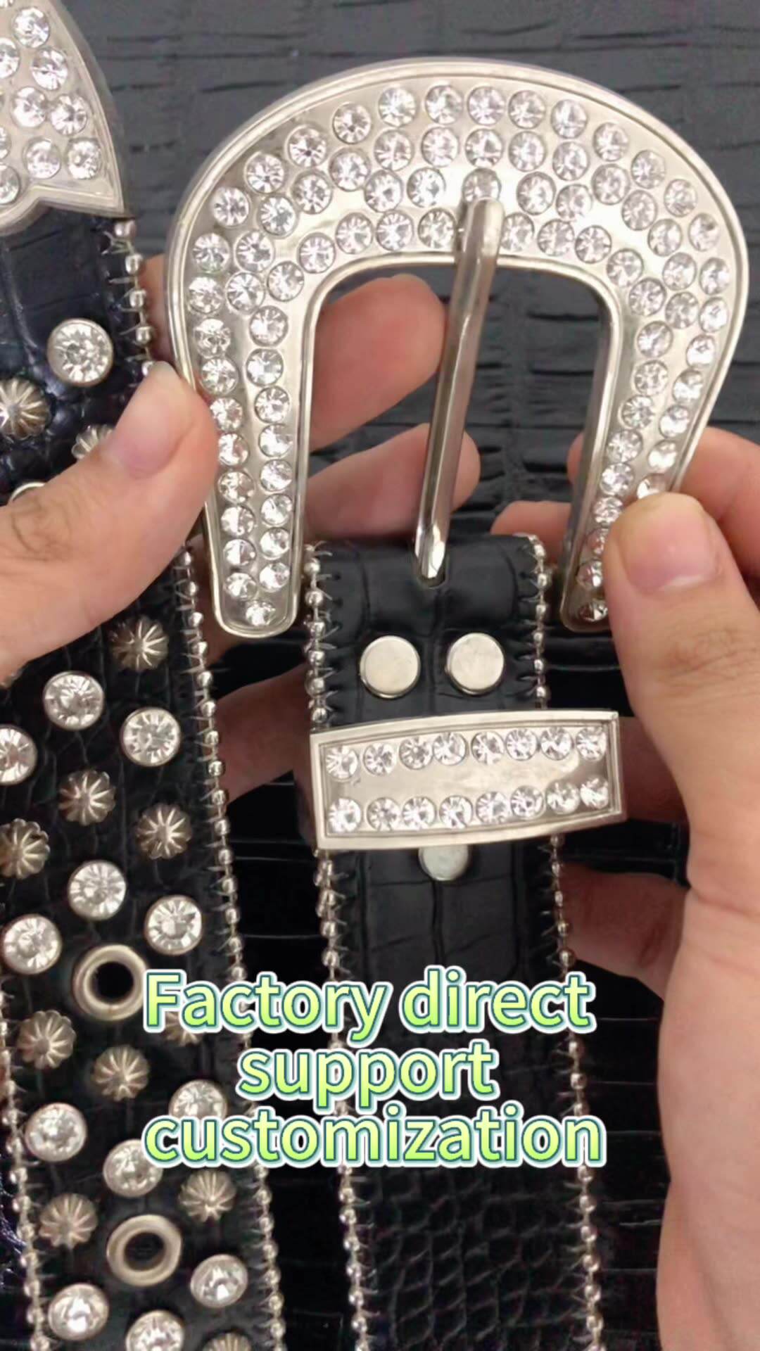 Western Ladies Rhinestone Belt, Pink Leather, Cut Glass Crystals, Size M