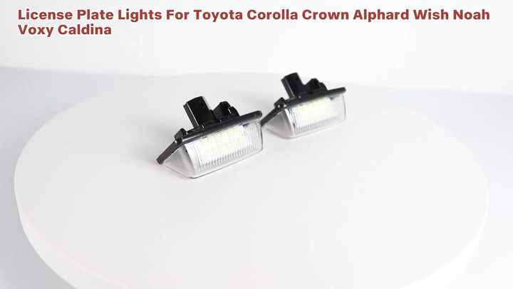 No Error Tag Lights LED License Number Plate Light for Toyota