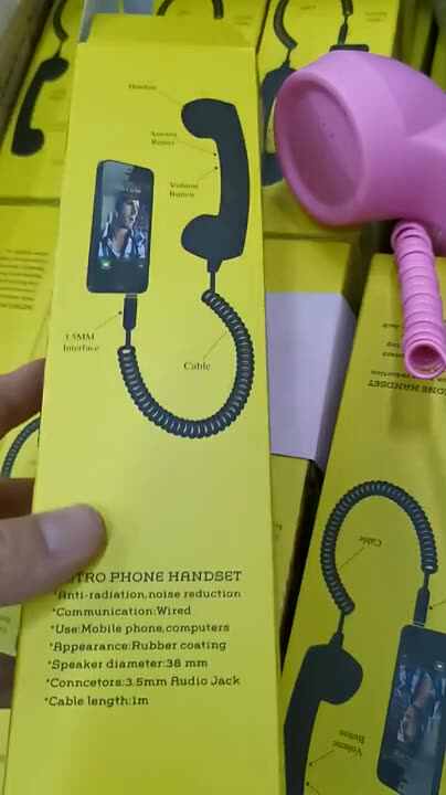 Bluetooth Telefonhörer Retro - Strahlungssicher & Wiederaufladbar