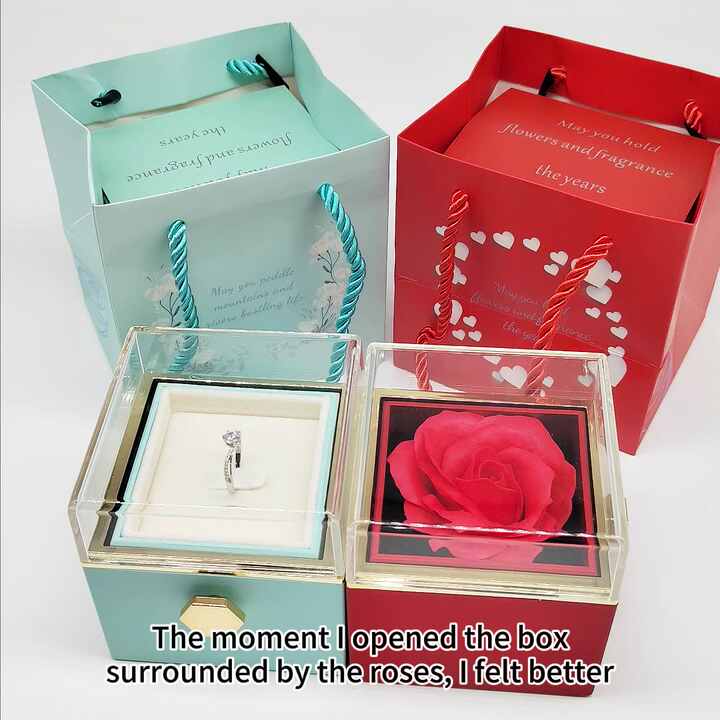 Eternal Preserved Soap Rose Jewelry Gift Boxes 2023