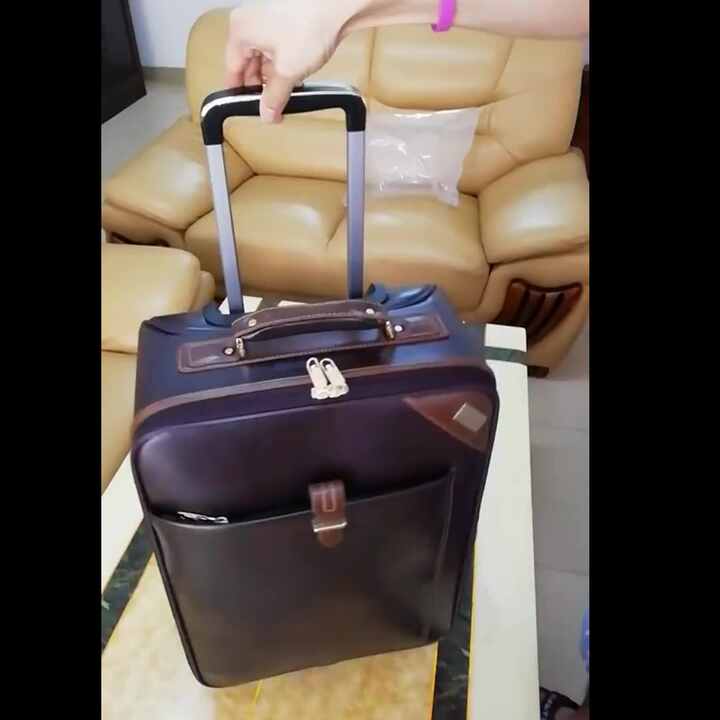 Sac de voyage en cuir PU, valise à main Vintage, sac de voyage à