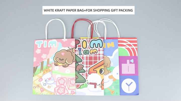 Wholesale 2023 Unicorn Christmas Gift Cheap Custom Color Cartoon Kraft  Paper Bag From m.