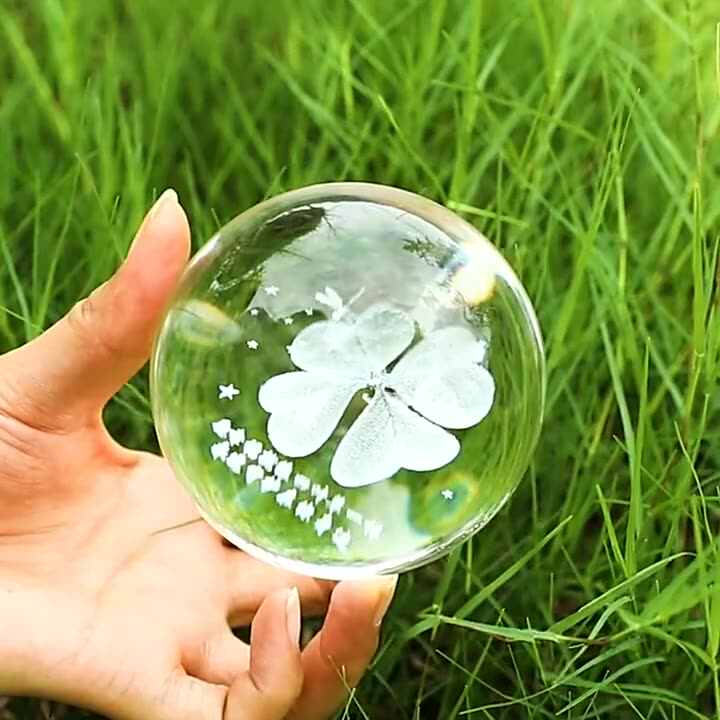 8cm Crystal Sphere Ball - Perfect for Home Decor & Gifts
