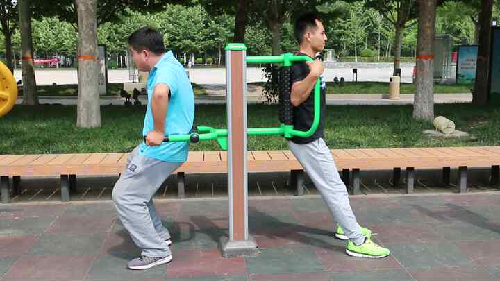 TUV Outdoor Multi Body Exercise Training Sports Goods Street Workout Gym  Station Elliptical Cross Trainer and Stationary Bike