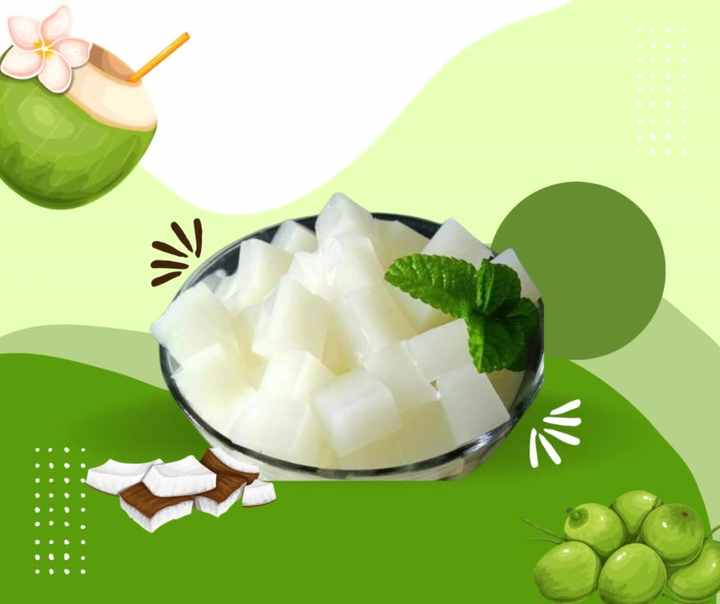 Nata De Coco透明発酵ココナッツ水製品フルーティーフレーバーベトナム