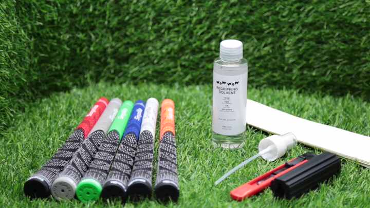 Professional Golf Grip Kit for Regripping Golf Clubs Shaft Black