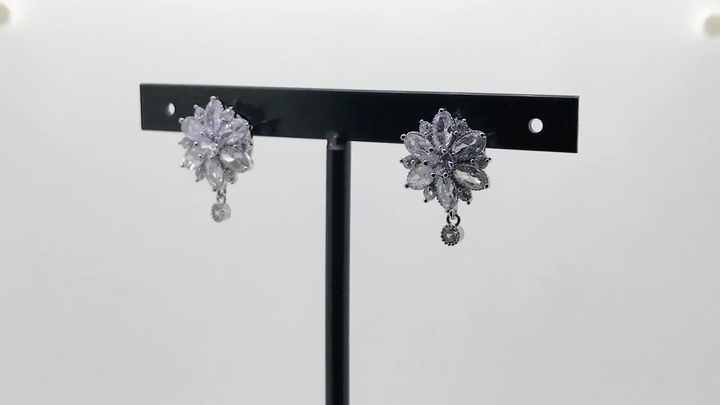 LUOTEEMI Wholesale Luxury New Fashion Clear CZ Crystal Wedding