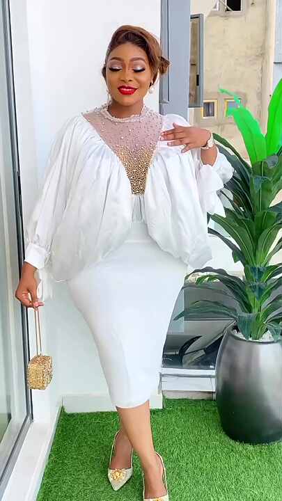 Custom Dress Lace Satin Slim Top Pleated Skirt Two-piece African Women's  Plus-size Casual Dress