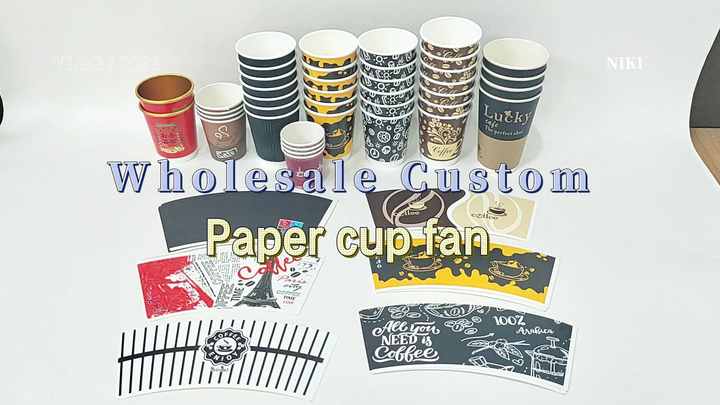 Wholesale Raw Material Paper Cup Fan Free Samples Pe Coated Paper Fan ...