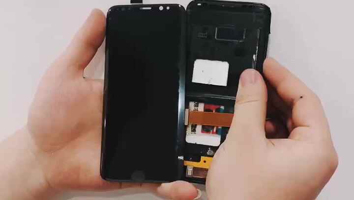 GALAXY8　scv 36 Samsung Galaxy S8 SCV36 Midnight Black For Parts Only