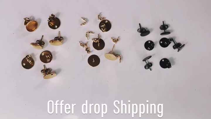Findings Crafts Gold Silver Diy Jewelry Making Stainless Steel