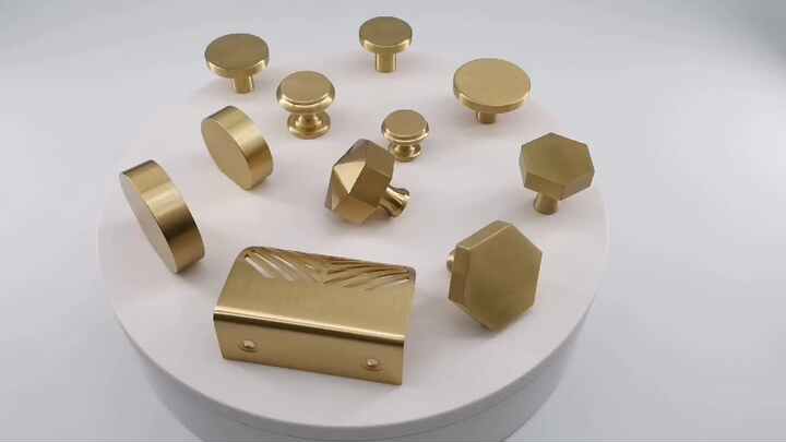 Handle Knob China Kosin Gold Cabinet Knobs Modern Vintage Brushed Solid  Brass Furniture Kitchen Drawer Door Knob Pull Handle| Alibaba.com