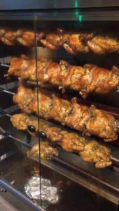 低価格のガス回転ロティサリーオーブン - ステンレス製 鶏肉調理用