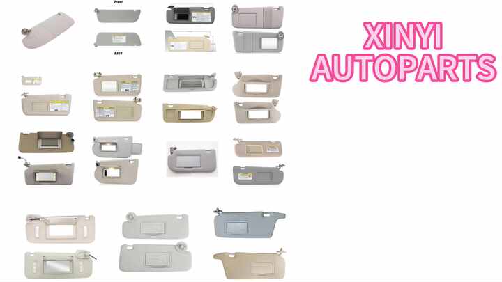 Renesemee Left Driver Side Sun Visor Replacement For 2004-2005 Toyota RAV4 - Beige, With Mirror, Part #74320-42420-B0 - View #5