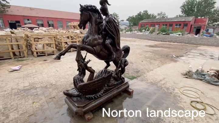 屋外ガーデンデコレーションライフサイズFrederick Remingtonブロンズ