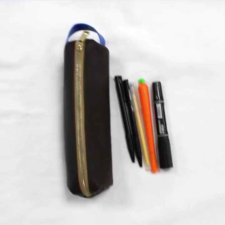 Fashion Soft PU Leather Pencil Bag Christmas Gift Small Pencil