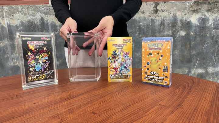 TCG Factory Direct Sales Acrylic Pokemon Japanese Booster Box Display Case  for 25th Anniversary Collection Box JP Booster Box