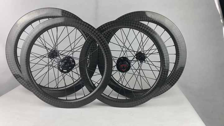 カーボン406ホイールセット38mm深さチューブレス折りたたみ自転車20